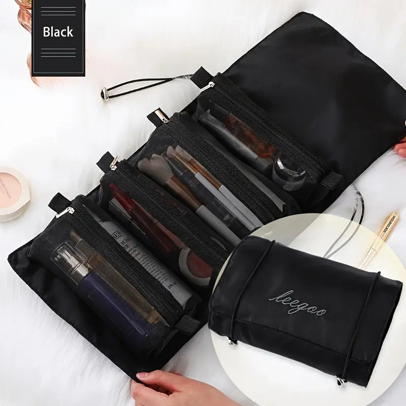 4 In 1 Large-Capacity Travel Makeup Organizer Bag