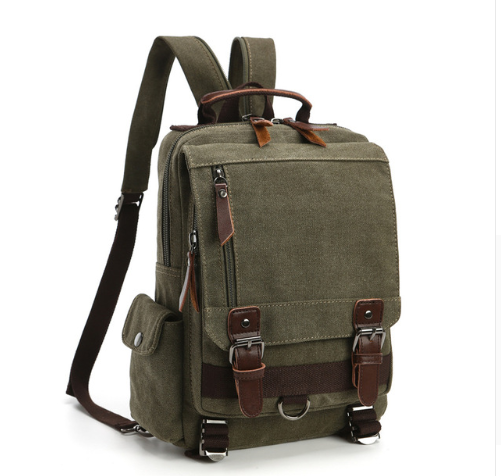 Fashionable Canvas Outdoor Travel Backpack