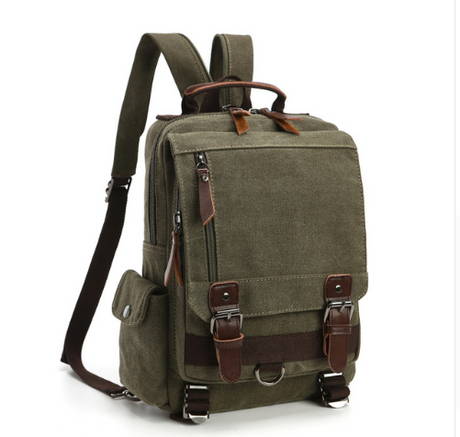 Fashionable Canvas Outdoor Travel Backpack