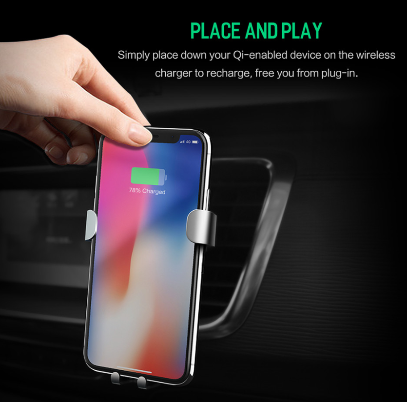 Car Wireless Charging Phone Holder Stand