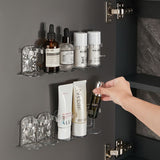 Glacier Pattern Bathroom Organizer for Skincare and Toothbrush