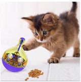 Wobbling Pet Toy and Automatic Food Dispenser Ball