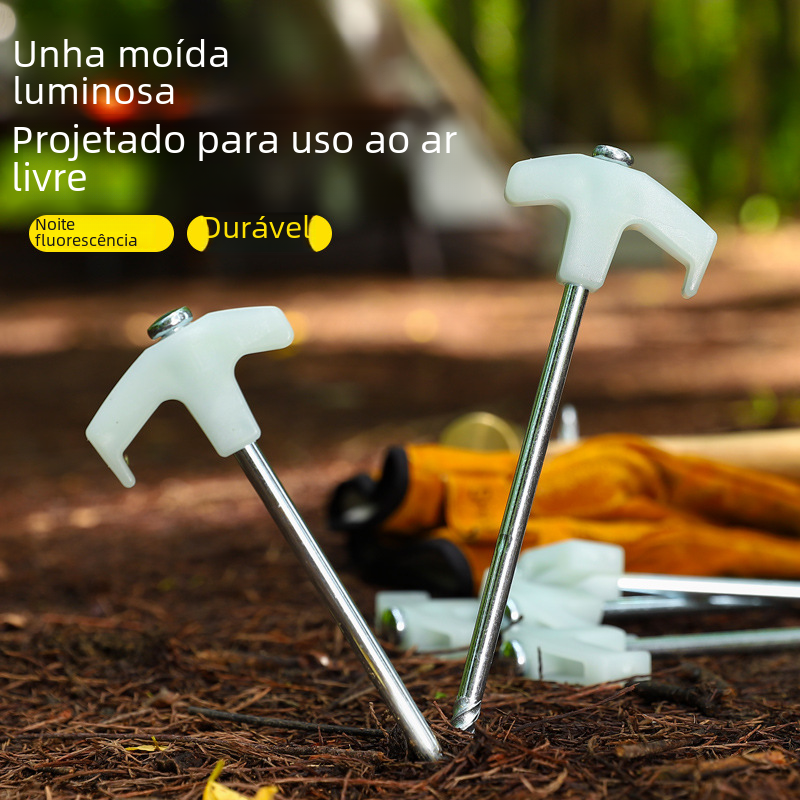 Outdoor Camping Glow-in-the-Dark Tent Stakes 25cm