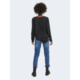 Vila Clothes Black Polyester Blouse