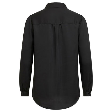 Vila Clothes Black Polyester Blouse