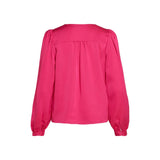 Vila Clothes Pink Polyester Blouse