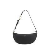 Ferragamo Black Calf Leather Bos Taurus Shoulder Bag