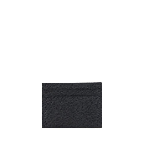 Dolce & Gabbana Black Calf Leather Bos Taurus Wallet