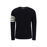 Thom Browne Blue Fleece Wool Sweatshirt
