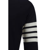 Thom Browne Blue Fleece Wool Sweatshirt