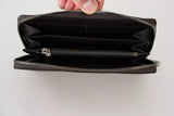 Dolce & Gabbana Brown Exotic Leather Zip Around Continental Clutch Wallet
