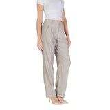 Vero Moda Gray Polyester Casual Pants