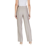 Vero Moda Gray Polyester Casual Pants