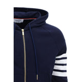 Thom Browne Blue Cotton Sweatshirt