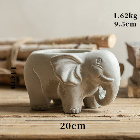 Vintage Animal Succulent Pot for Garden Decor