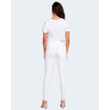 Only White Cotton Skinny Jeans