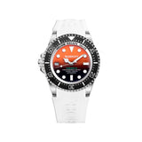 Bobroff White Rubber Sport Watch