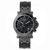 Bobroff Black Stainless Steel Dress Watch