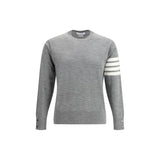 Thom Browne Gray Fleece Wool Sweatshirt