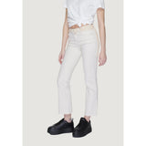 Vero Moda Beige Cotton Bootcut Jeans