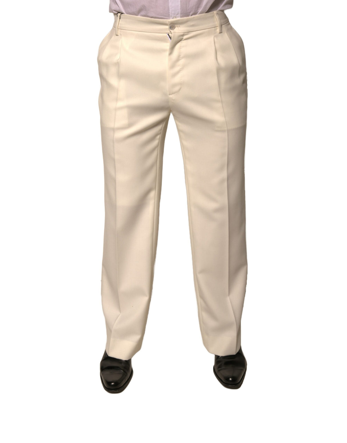 off white dress slacks Dolce & Gabbana Off White Straight Dress Pants – Atlantic Shopping Mall