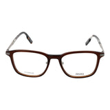 Ermenegildo Zegna Brown Plastic & Titanium Glasses (Frames)