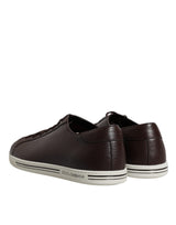Dolce & Gabbana Brown Low Top Men Saint Tropez Sneakers Shoes