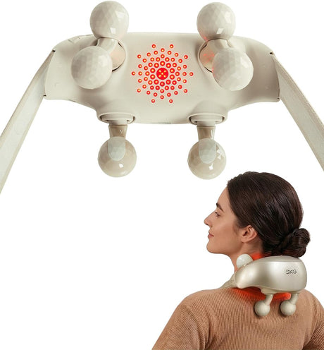 SKG H7-Ultra Neck & Shoulder Massager with White Massage Heads
