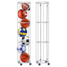 Rolitwils Ball Storage Rack - Wall Mount Basketball Holder & Sports Ball Organizer for Garage Indoor Rooms Gyms and Outdoor Use