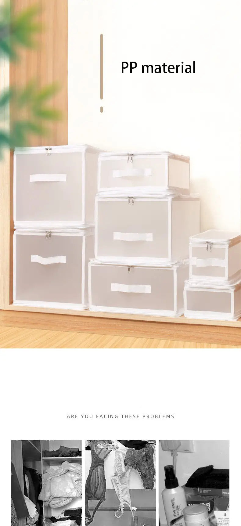 Transparent Foldable Plastic Storage Box for Toys & Jewelry