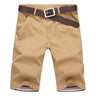 Men's Casual Solid Color Cotton-Linen Shorts
