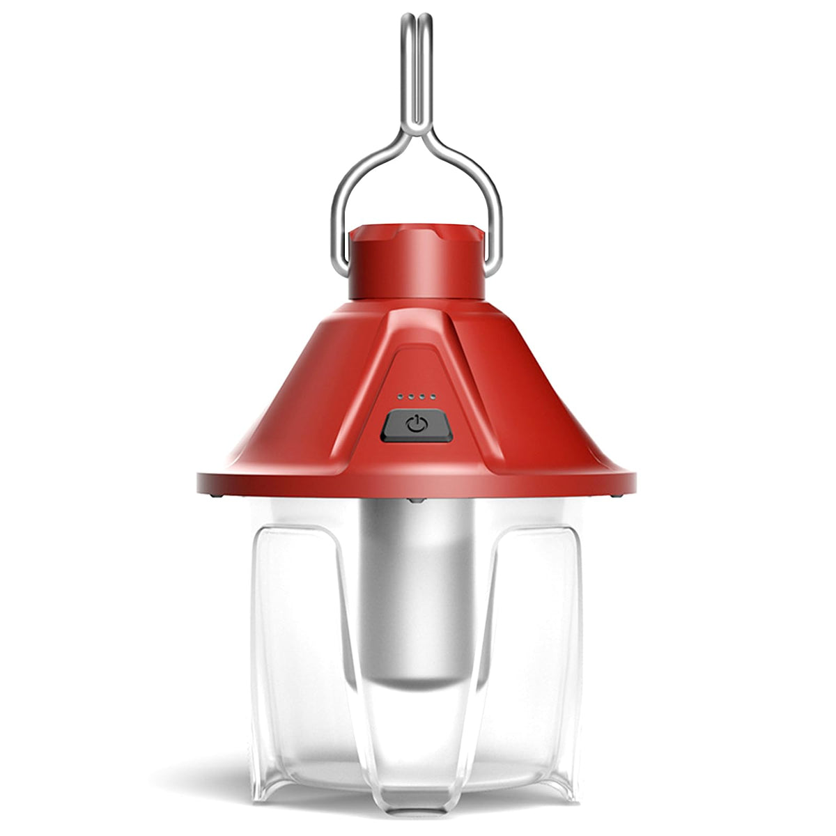 LED Camping Lantern Rechargeable Waterproof Survival Camping Lantern Portable Lantern Flashlight Tent Light with 5 Light Modes for Hurricane Hiking Camping Power Outages (Red)