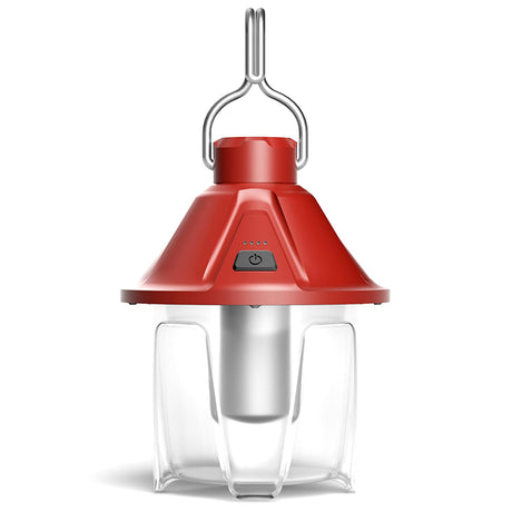 LED Camping Lantern Rechargeable Waterproof Survival Camping Lantern Portable Lantern Flashlight Tent Light with 5 Light Modes for Hurricane Hiking Camping Power Outages (Red)