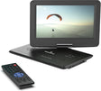 Oakcastle Portable & Rechargeable 15.6'' DVD Player with Swivel & Flip HD Screen