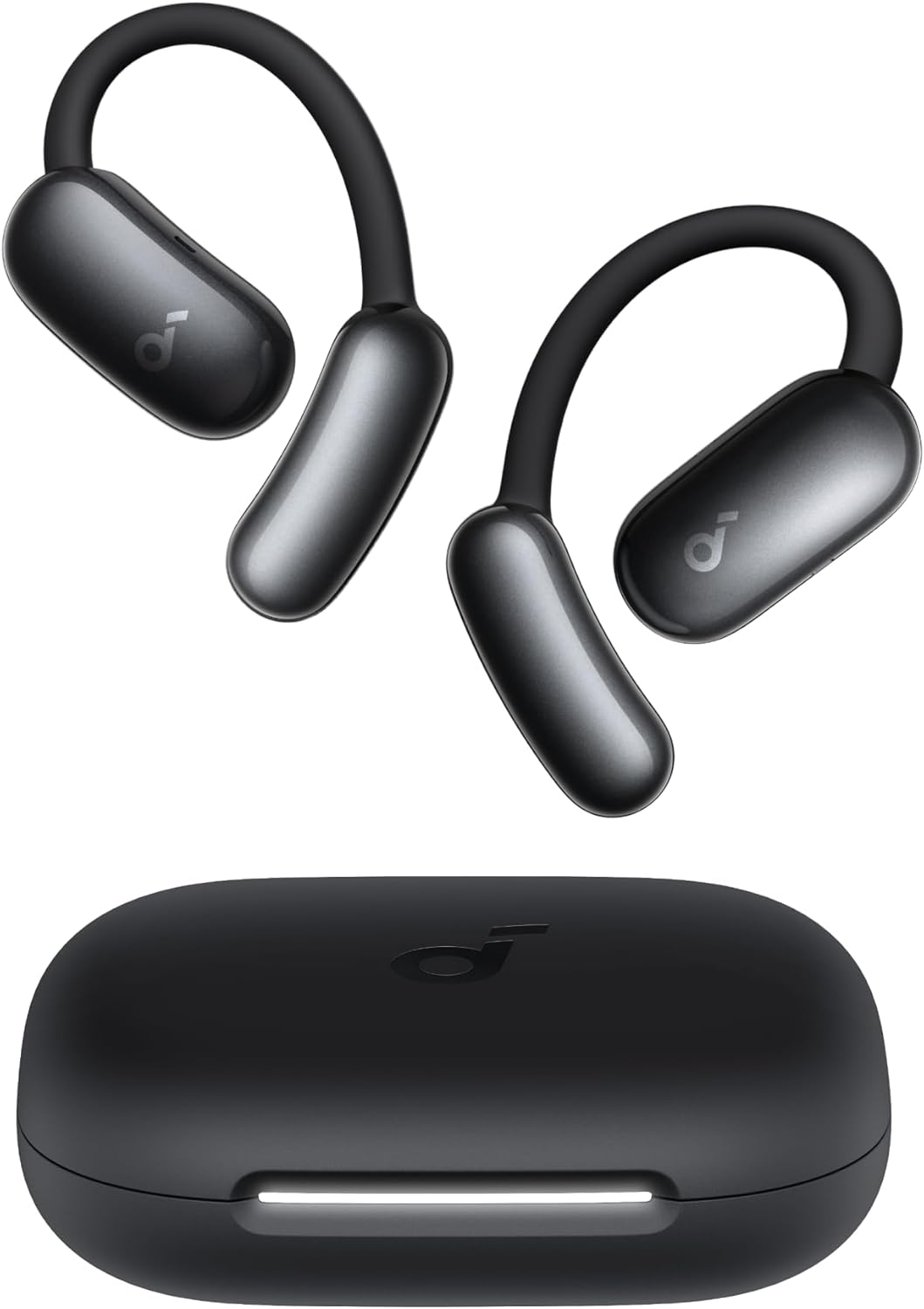 Anker Soundcore TWS Earphones Open Air AeroFit 2 AI Assistant, Hi-Res, 35H Playtime,  Black