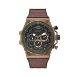 Guess Brown Synthetic Dress Watch