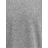 Saint Laurent Grey Cotton Oversized T-shirt