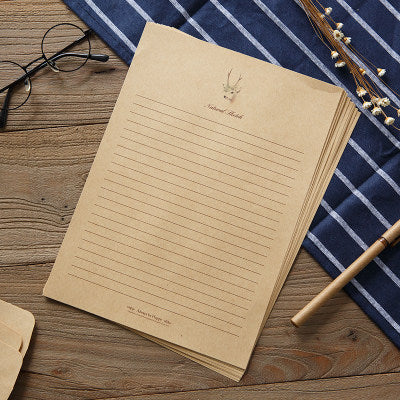 Vintage Deer Pattern Chinese Decorative Stationery