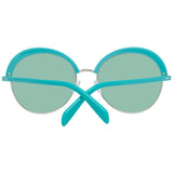 Emilio Pucci Turquoise Metal & Plastic Sunglasses
