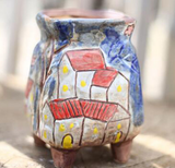 Hand-Painted Ceramic Succulent Planter Pot