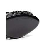Dolce & Gabbana Black Snake Skin  Platform Sandals