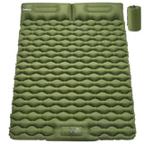 Kimevan Double Sleeping Pad for Camping 3.15 Extra-Thick Inflatable Camping Pad 2 Person Sleeping Mat Built-in Foot Pump & Pillow Portable Camping Mattress for Backpacking Hiking Car Traveling