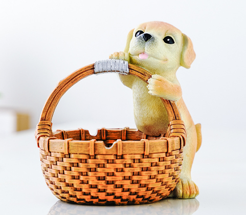 Dog Home Decor Figurine and Key Storage Box
