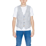 Gianni Lupo Beige Cotton Waistcoat