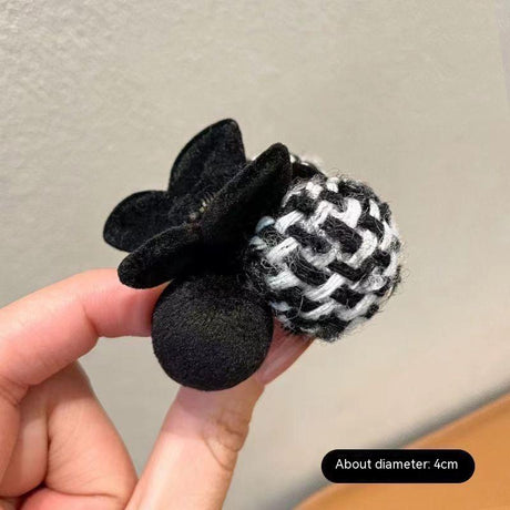 Fur Ball Flocking High Ponytail Hair Clip