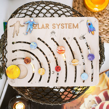 Solar System Planets Wooden Educational Toy for Toddlers