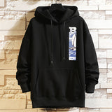 Men's Plus Size Velvet Hooded Jacket for Autumn/Winter