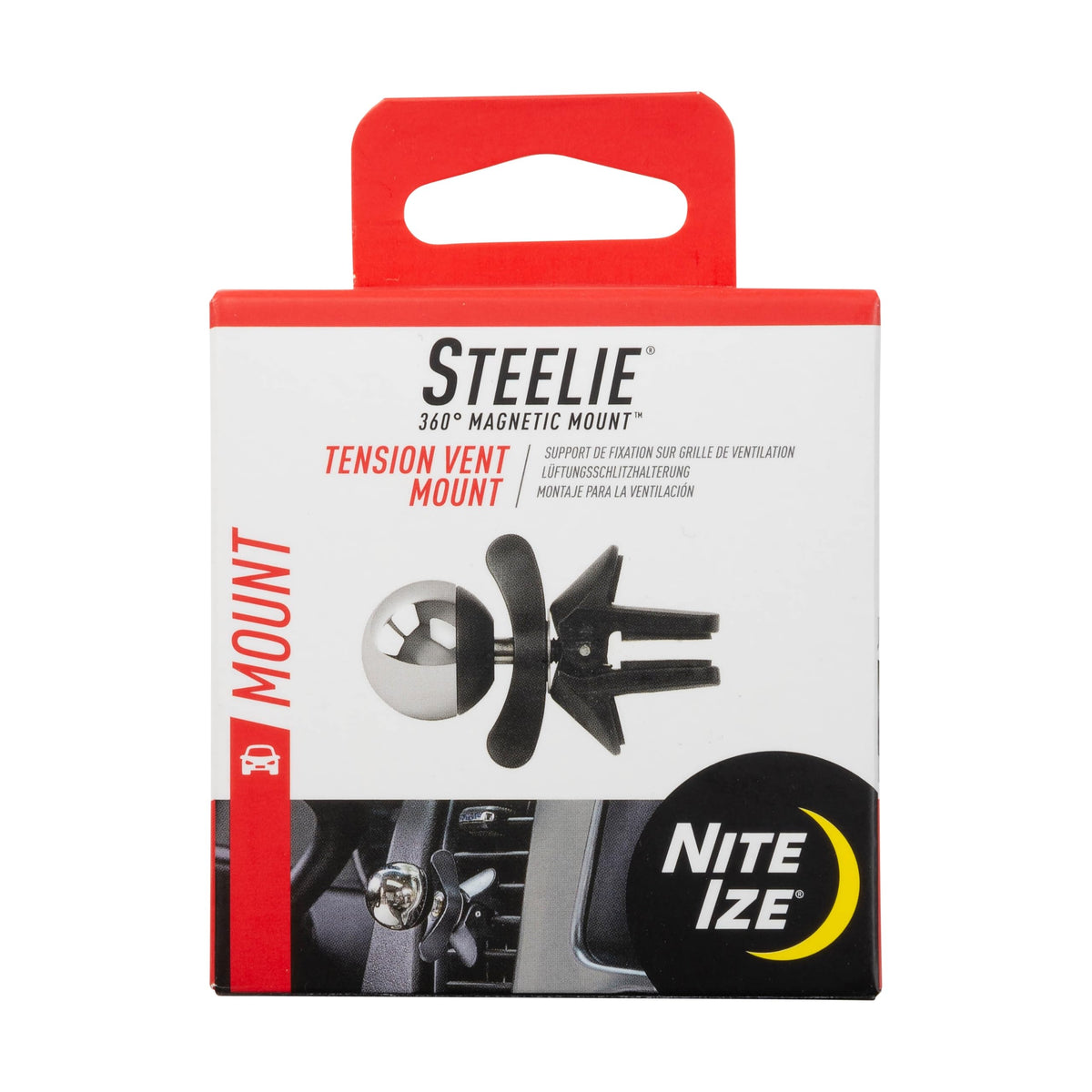 Nite Ize Steelie Tension Vent Mount - Magnetic Phone Mount for Car Vent - Convenient Adhesive-Free Car Accessories for Cell Phones