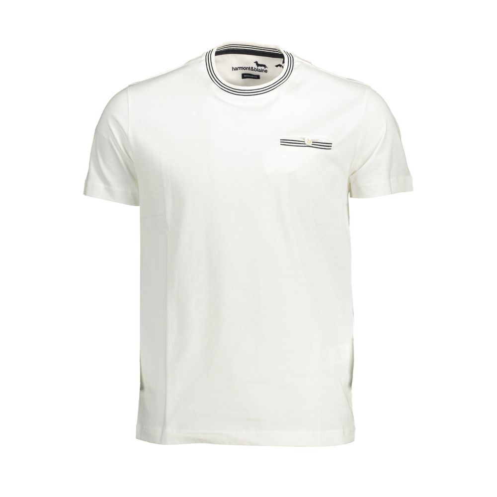 Harmont & Blaine White Cotton Men T-Shirt