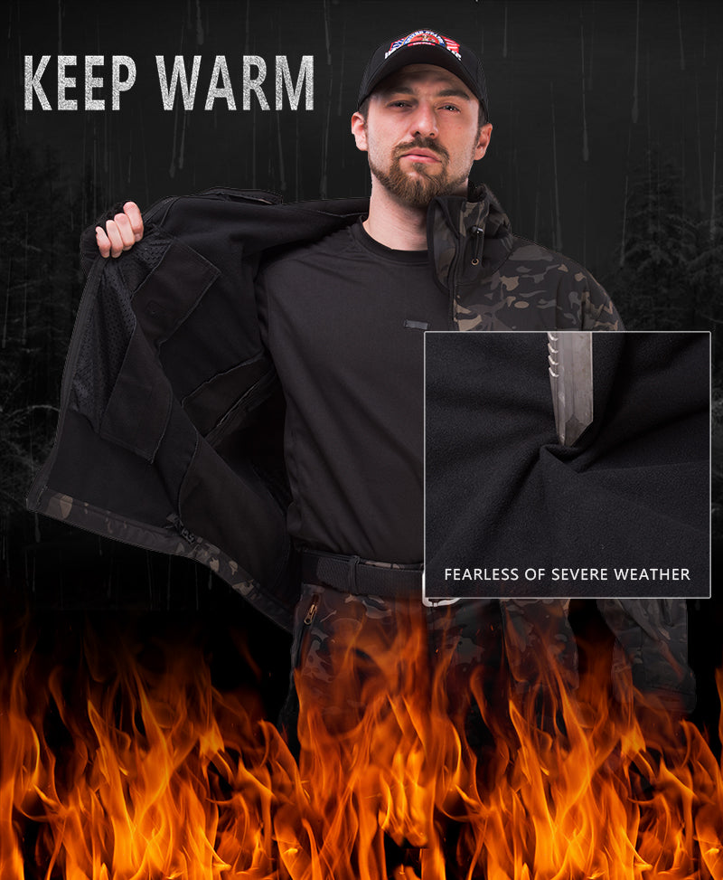 Men's Outdoor Waterproof Softshell Jacket for Hiking